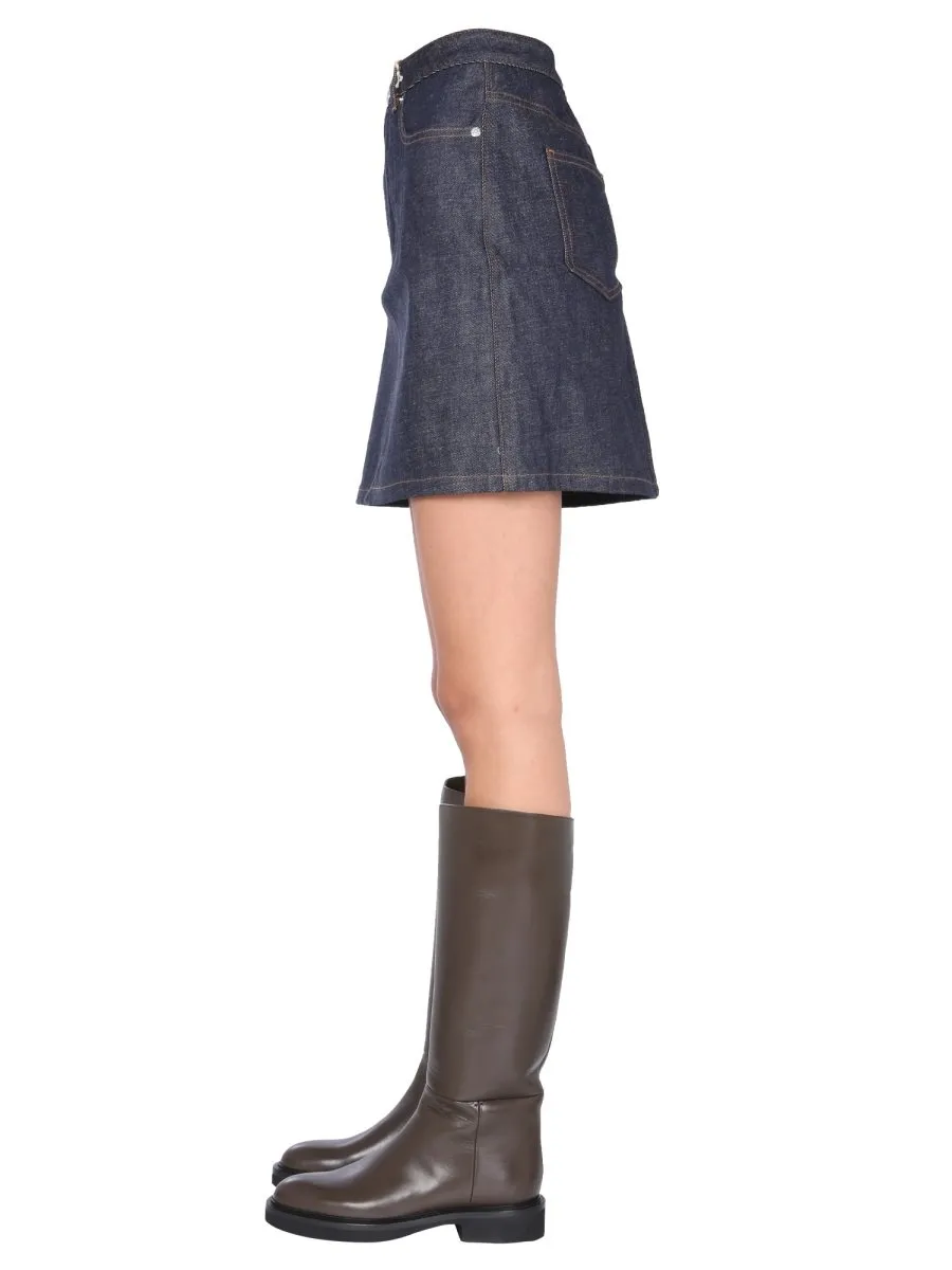 Denim Mini Skirt