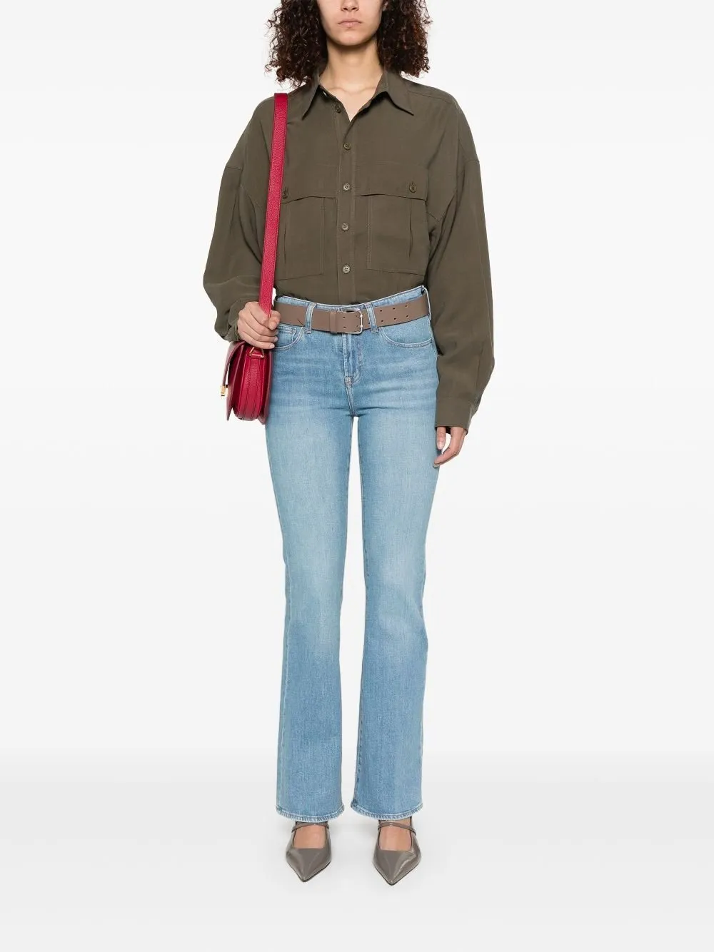 High-Waisted Flare Jeans