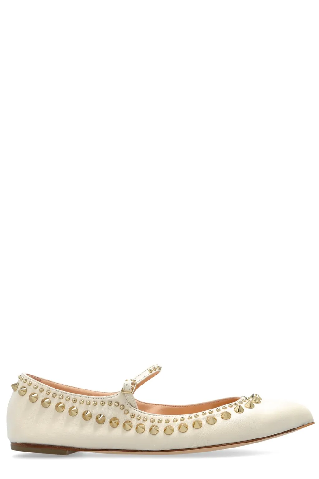 Mary Jane Flats With Studs