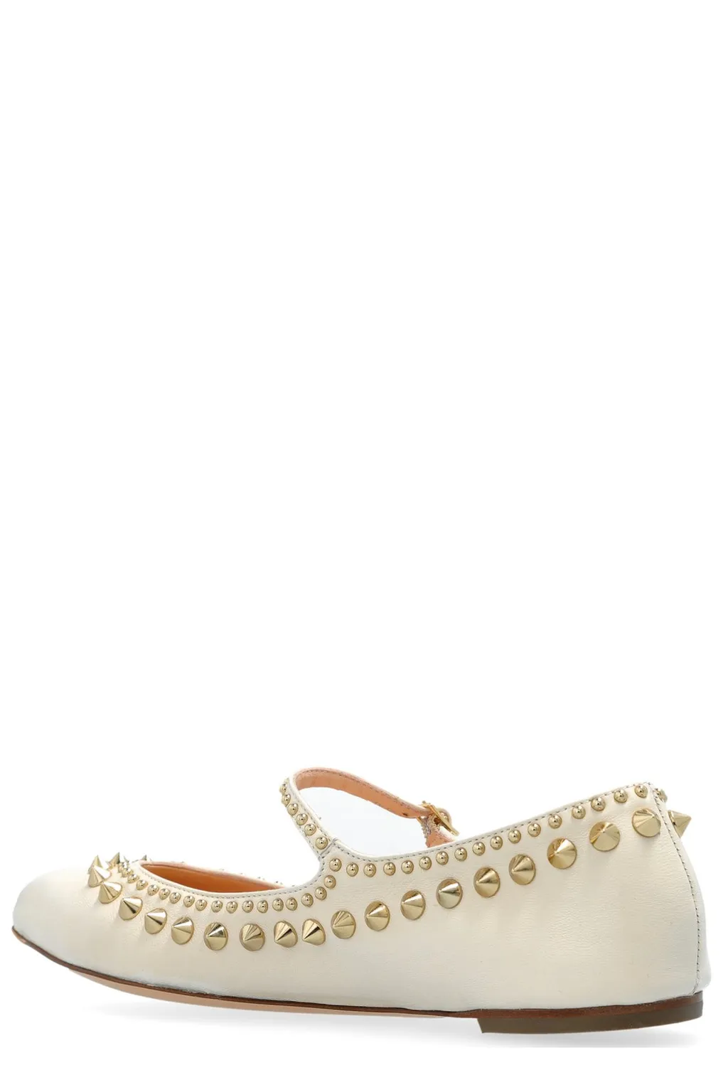 Mary Jane Flats With Studs