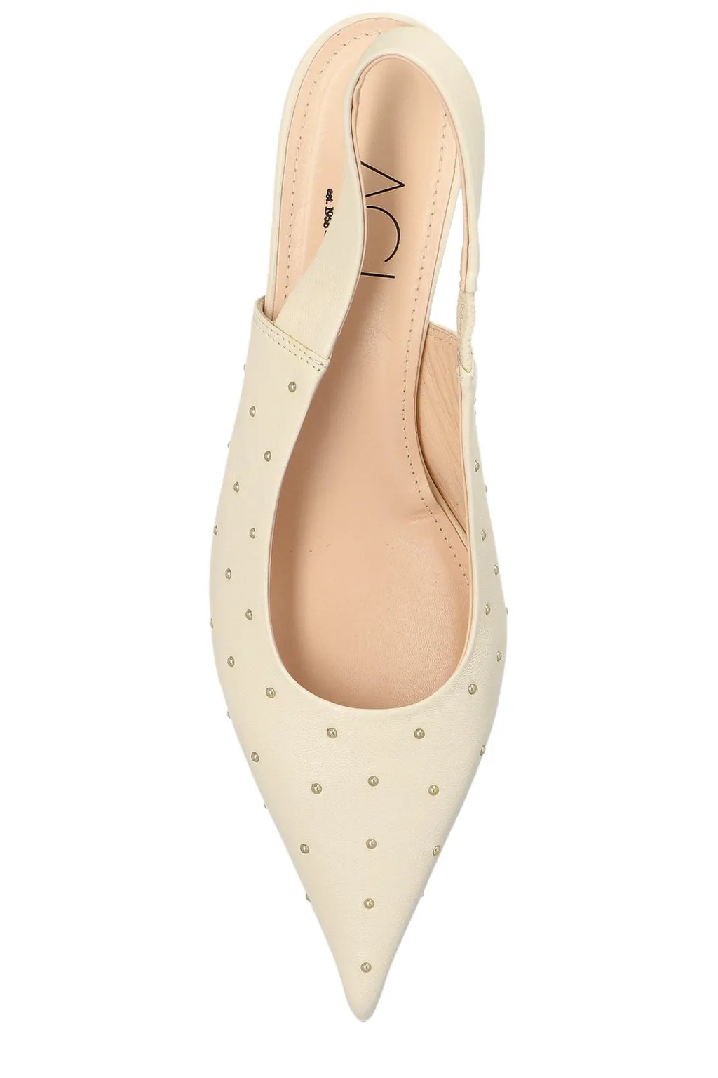 Pointed Toe Slingback Kitten Heels