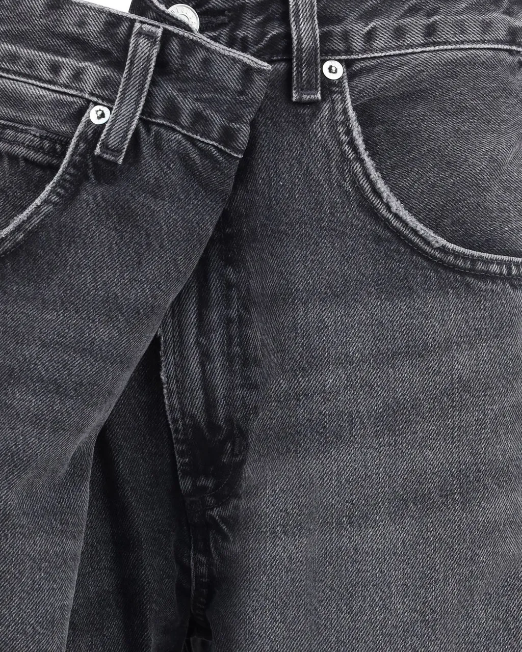 Wide-Leg Denim Jeans