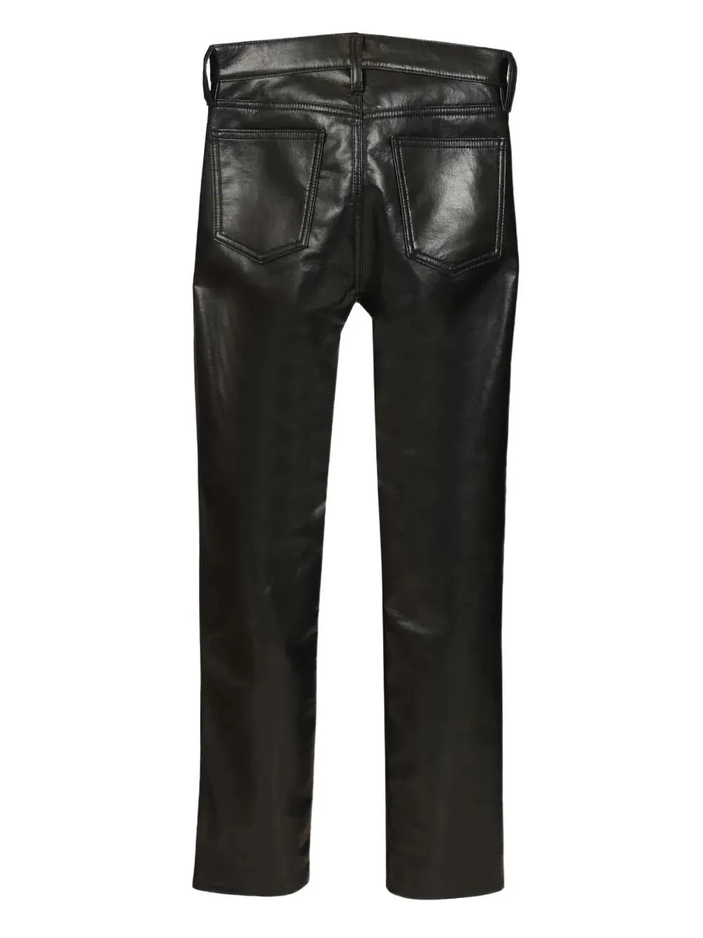 High-Waisted Straight-Leg Trousers