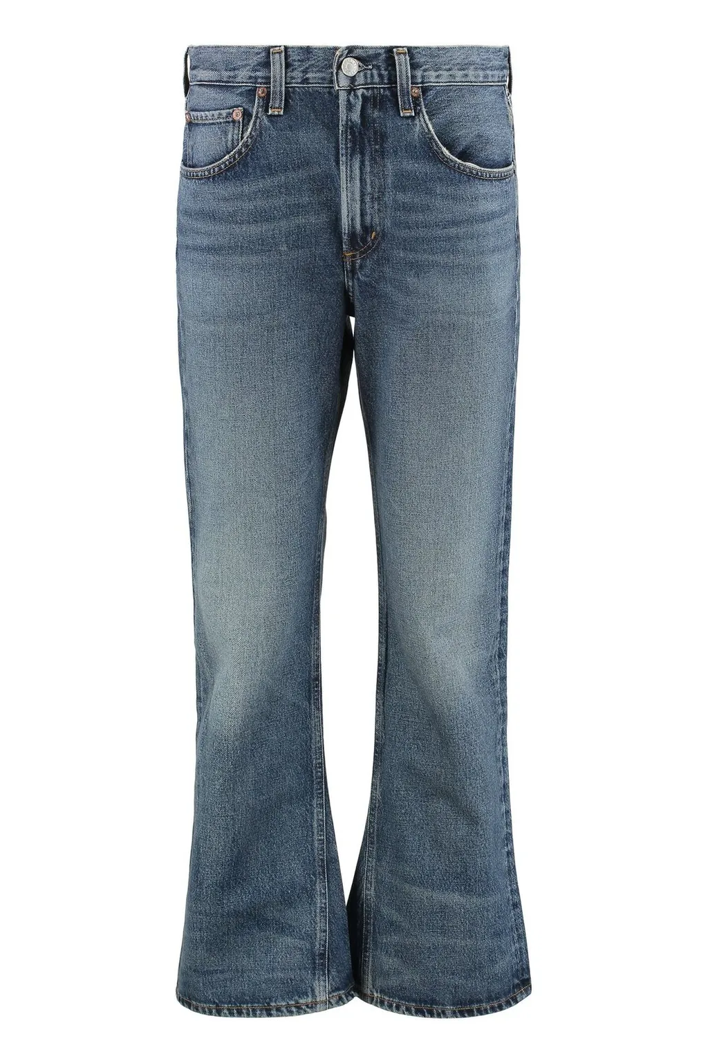 High-Waisted Flared Jeans