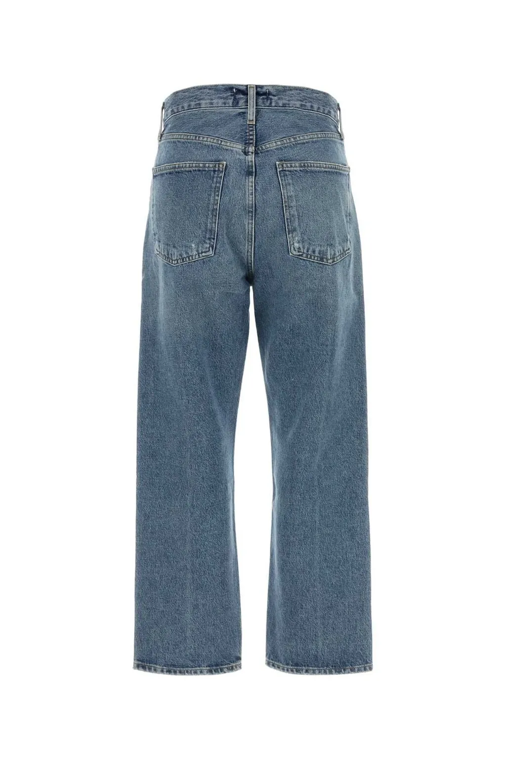 High-Waisted Straight-Leg Jeans