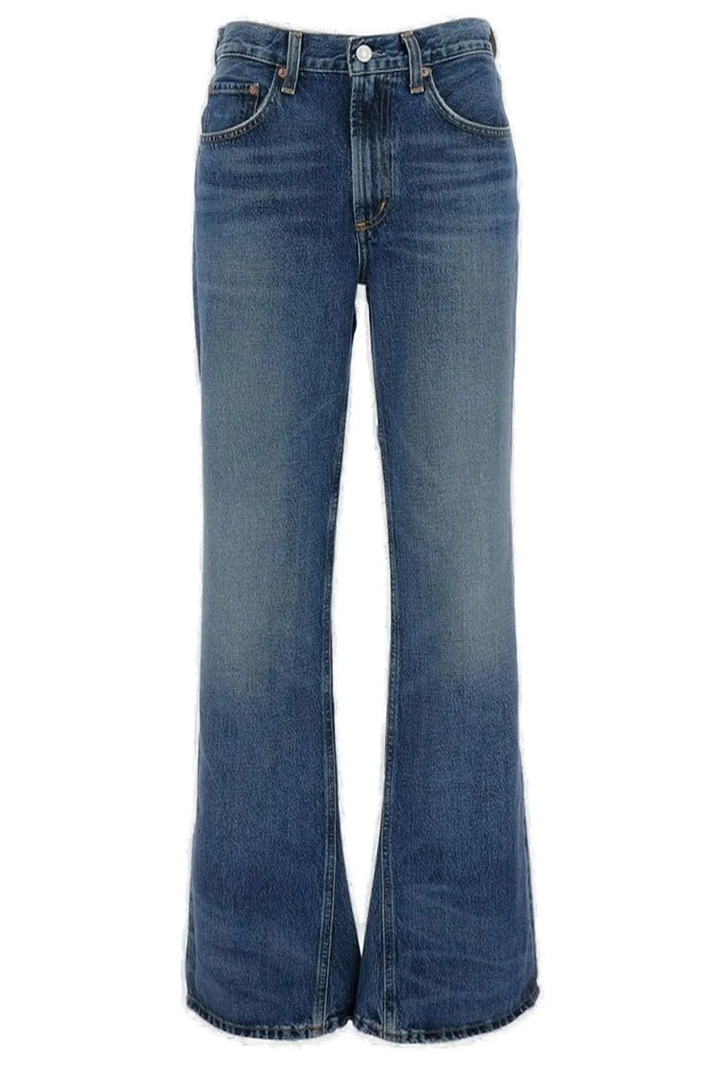 High-Waisted Flared Jeans