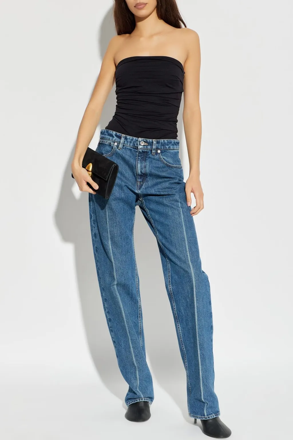 Strapless Ruched Bodysuit