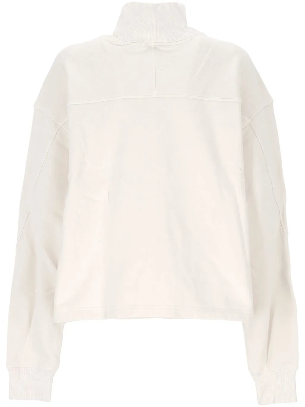 Cropped Mock Neck Sweatshirt