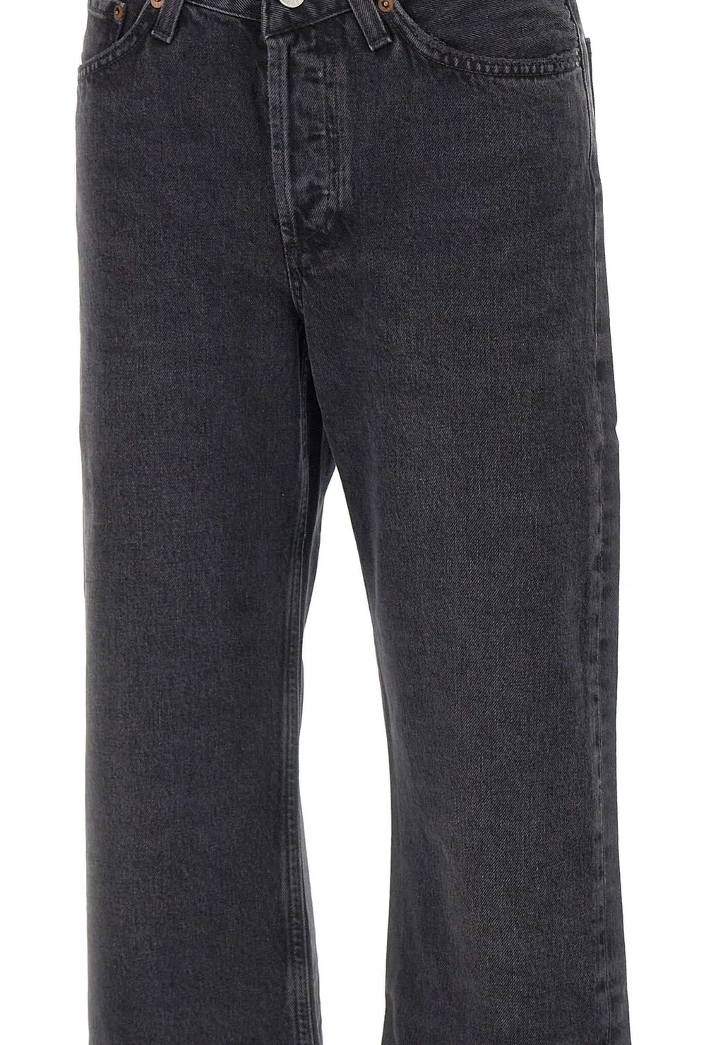 High-Waisted Straight Leg Jeans