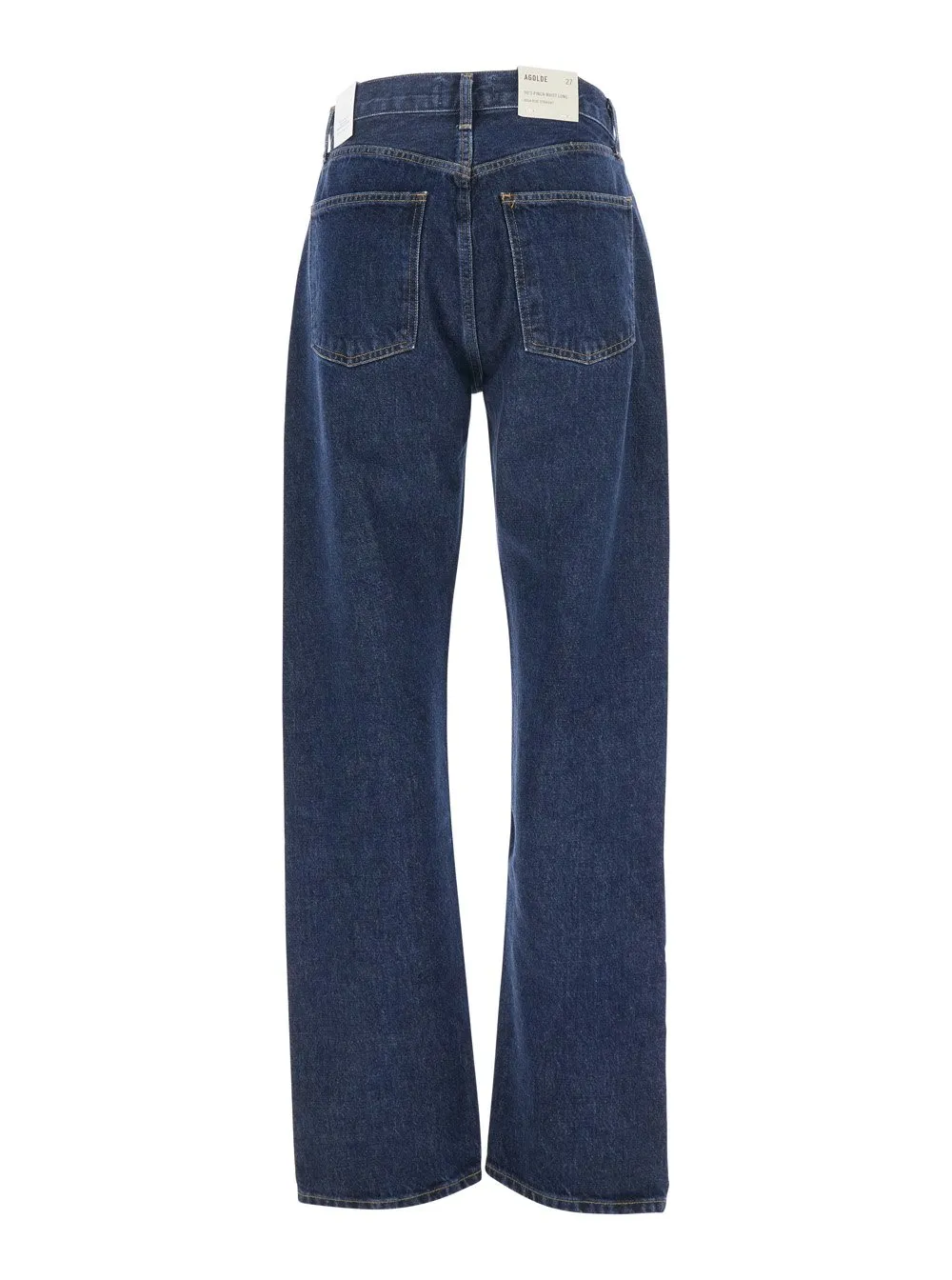 High-Waisted Straight-Leg Jeans