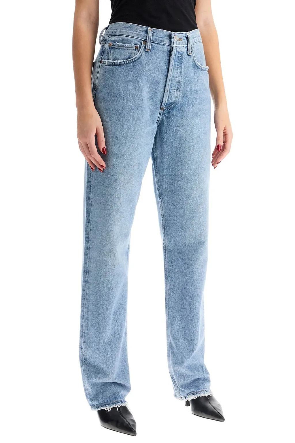 High Rise Straight Leg Jeans
