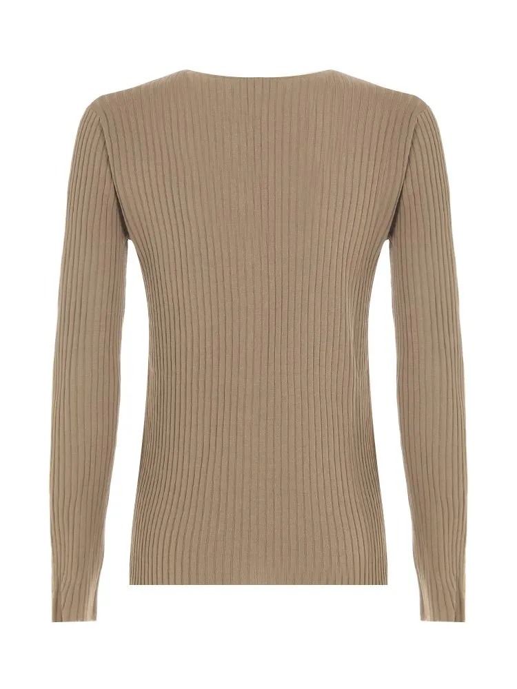 Ribbed Knit Cardigan