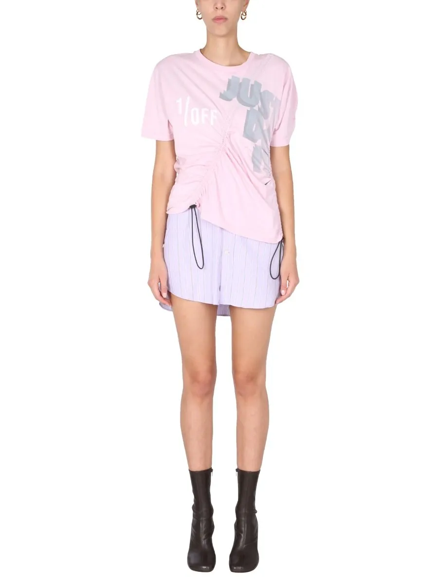 T-Shirt With Drawstring Detail