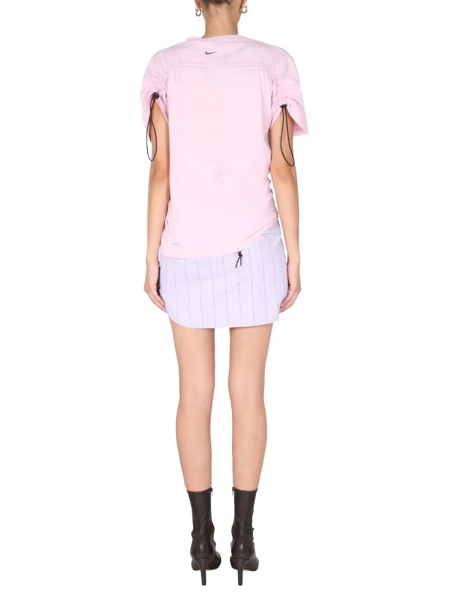 T-Shirt With Drawstring Detail