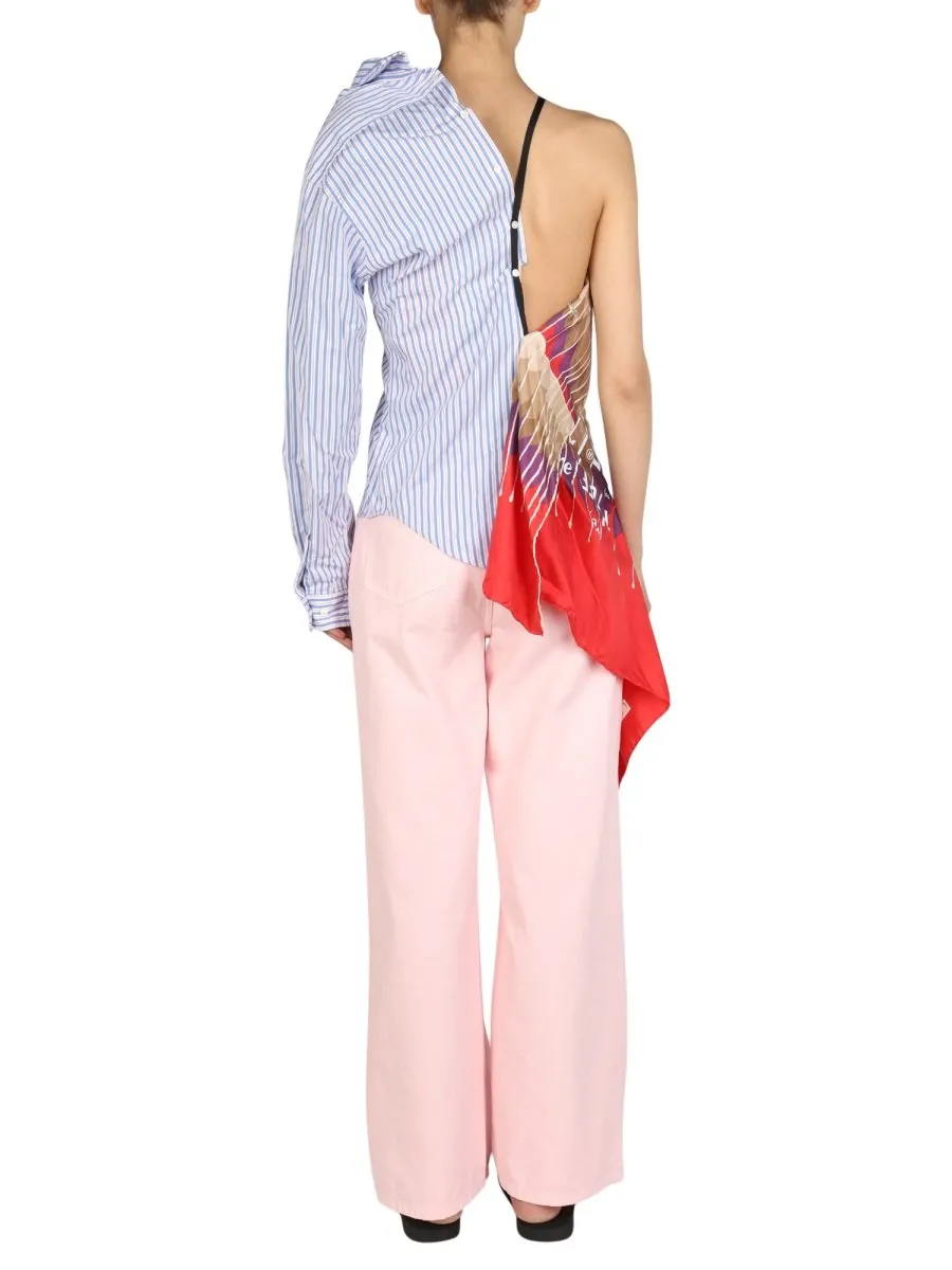 Asymmetric Shirt Dress