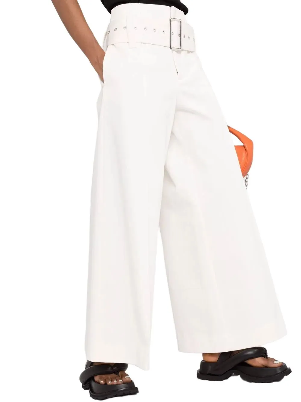 Belted Wide-Leg Trousers
