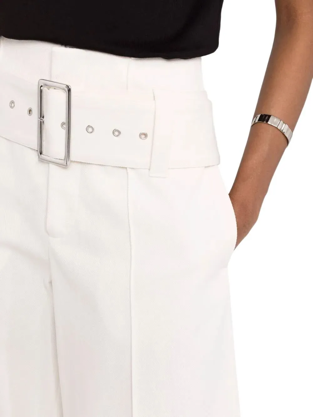Belted Wide-Leg Trousers