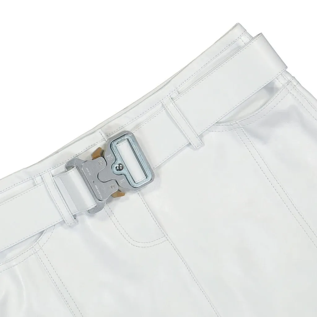 Mini Skirt With Buckle Belt