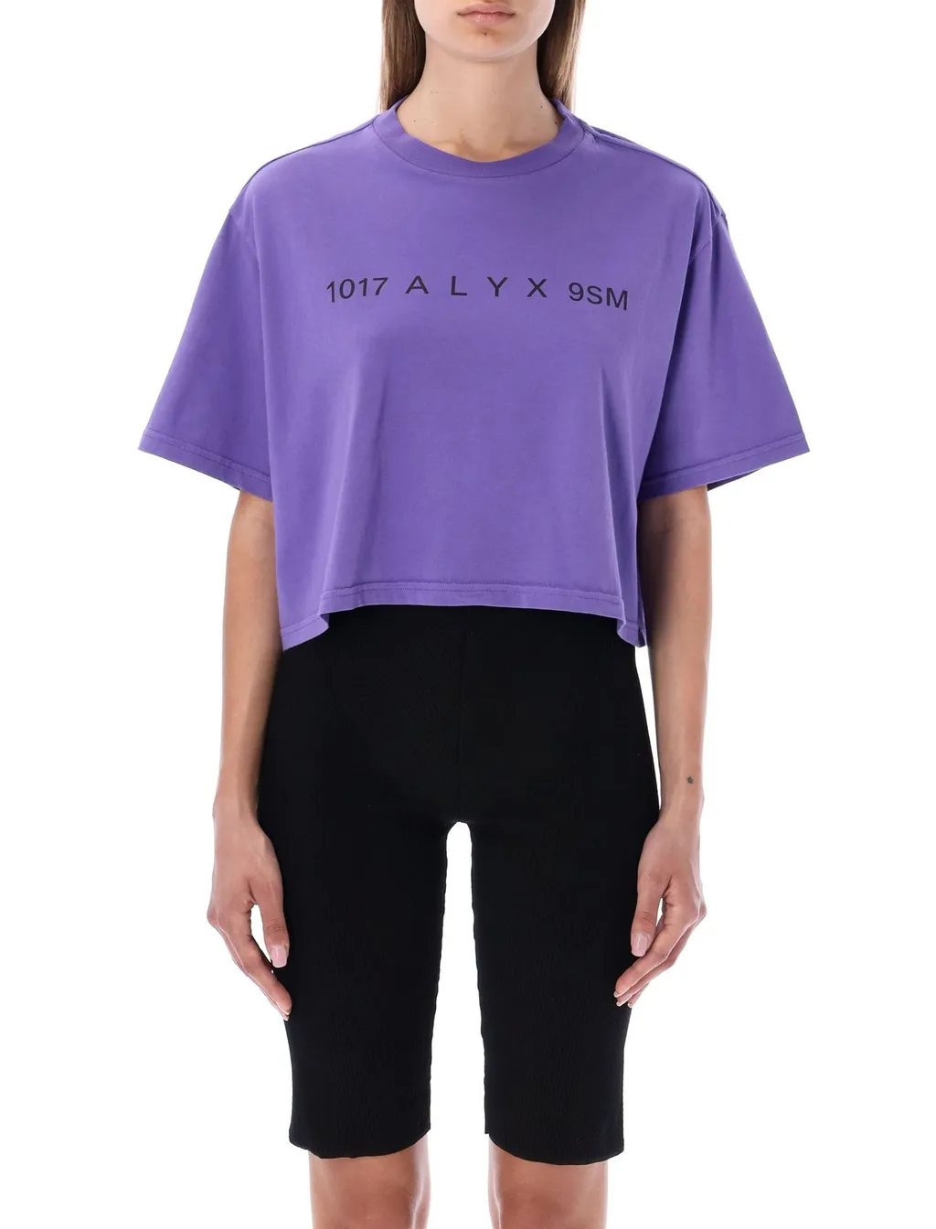 Logo Print Cropped T-Shirt