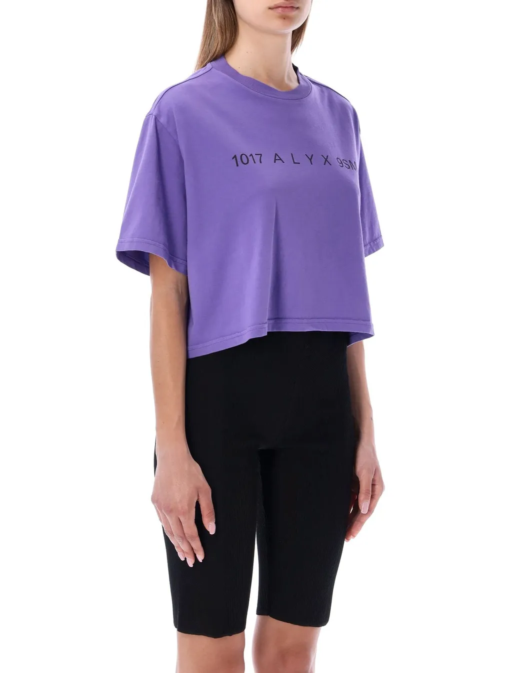Logo Print Cropped T-Shirt