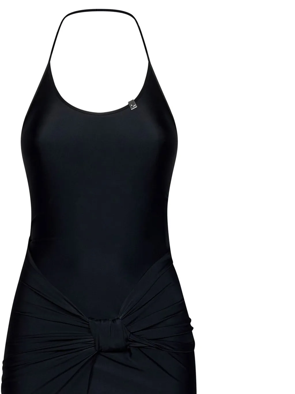 Knot Front Halter Dress
