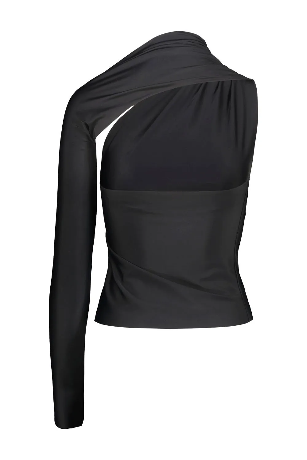One-Shoulder Draped Top