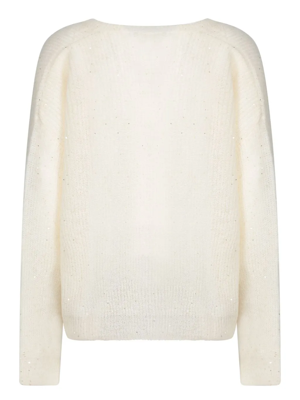 V-Neck Sequin Sweater
