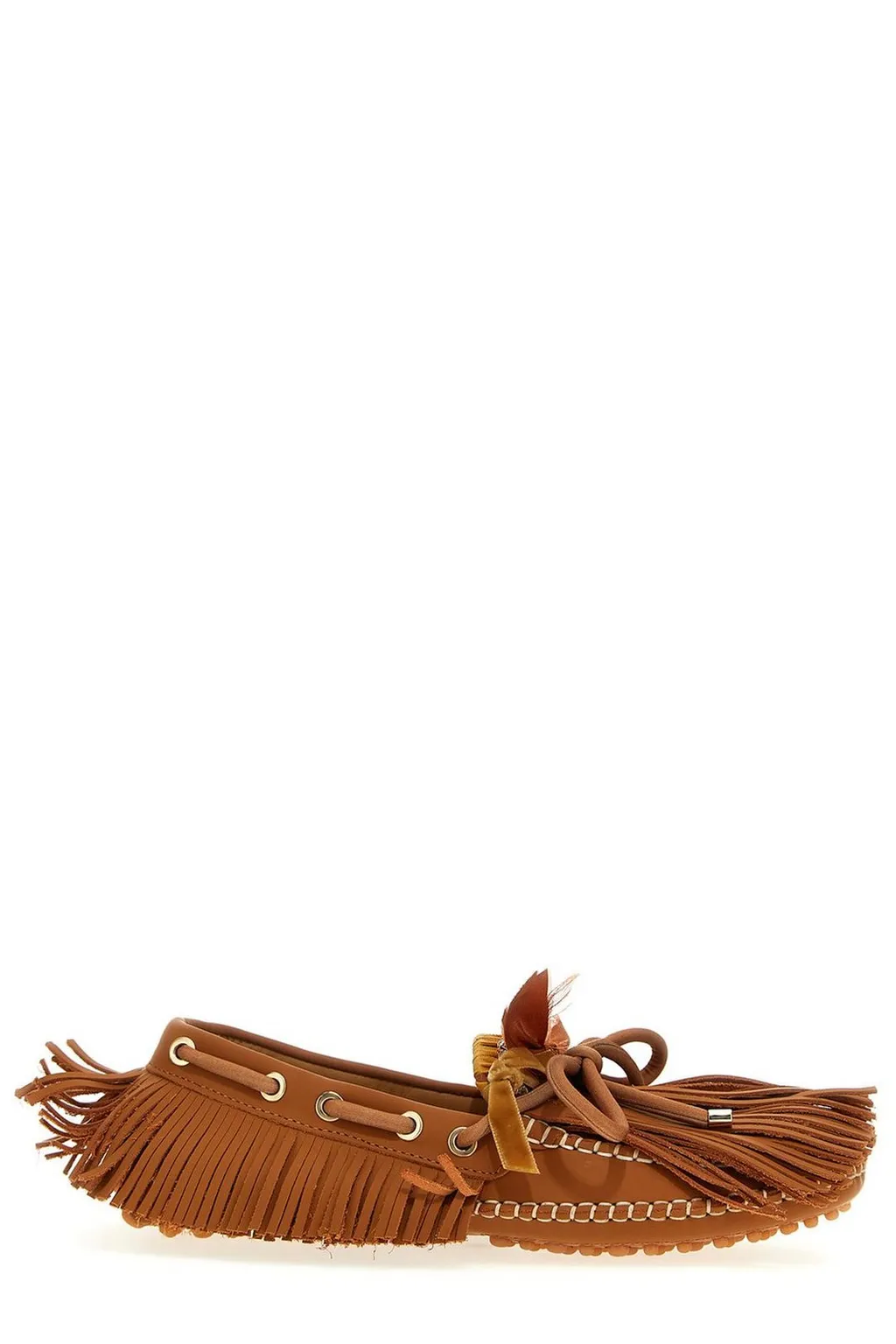 Mocassins With Fringes And Bow