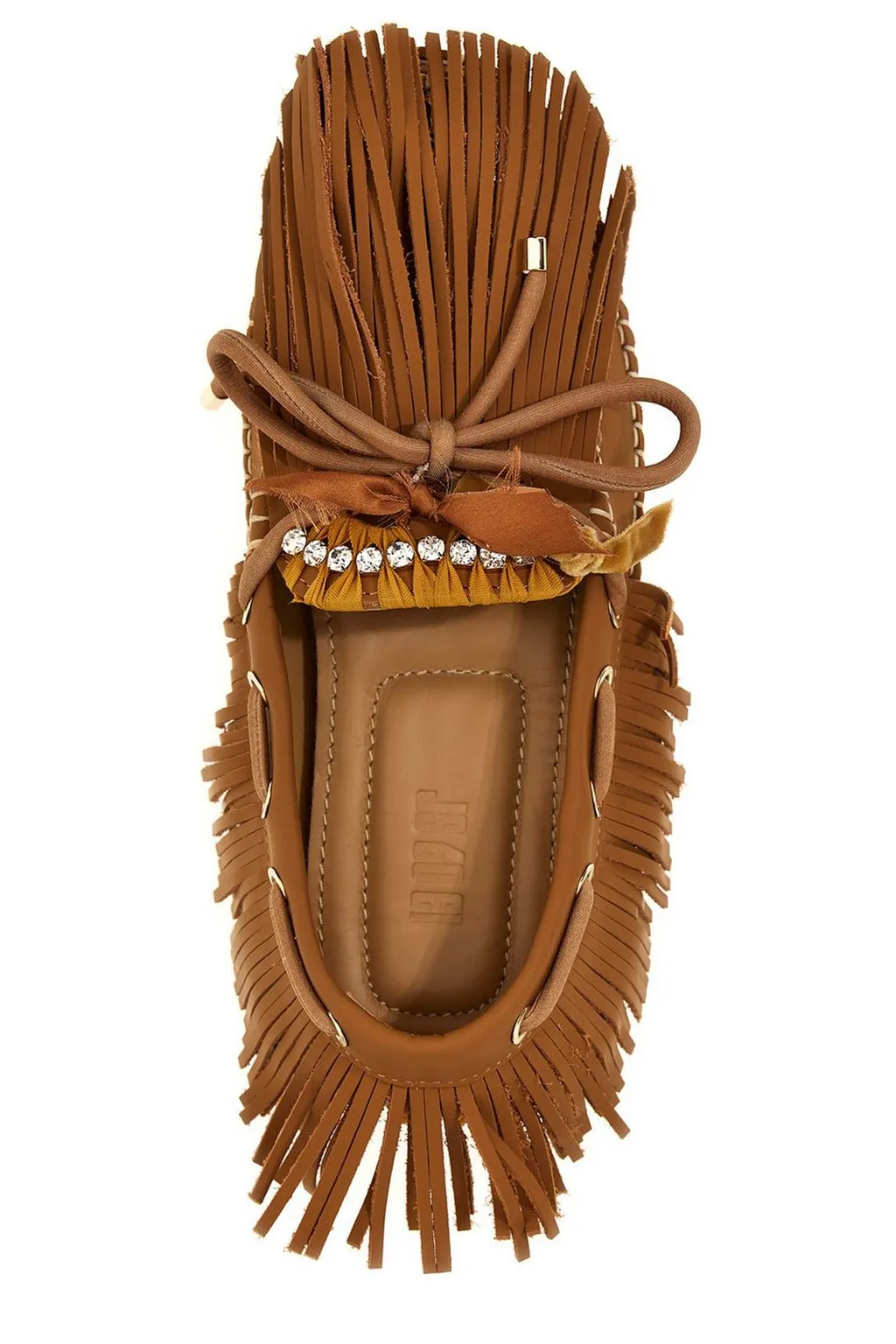 Mocassins With Fringes And Bow