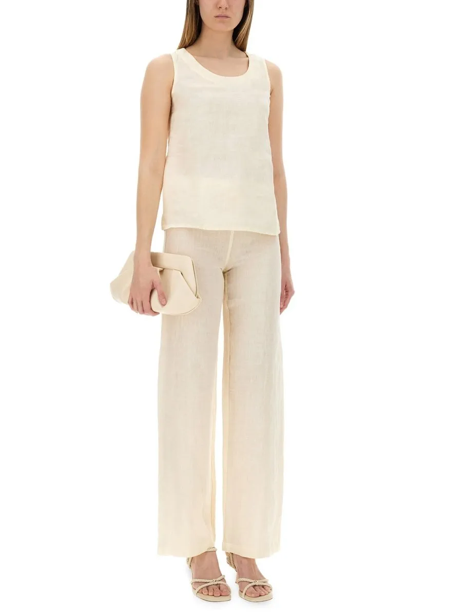 Sleeveless Linen Top