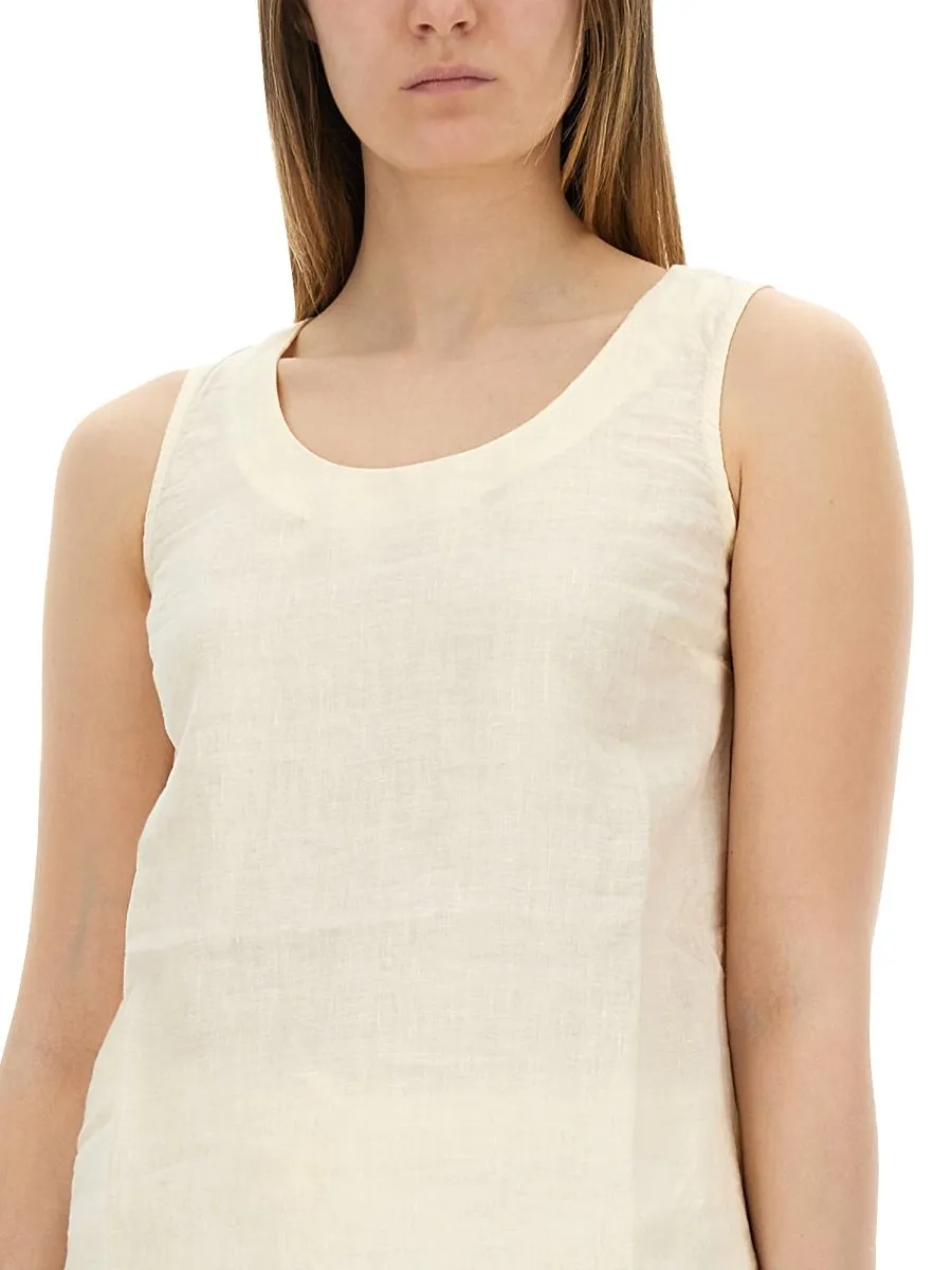 Sleeveless Linen Top
