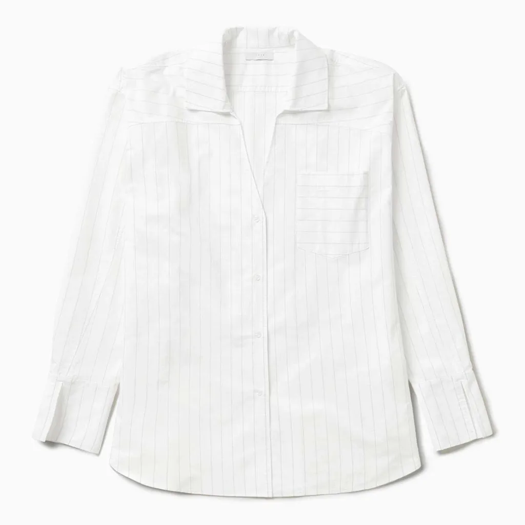 Striped Button-Up Shirt