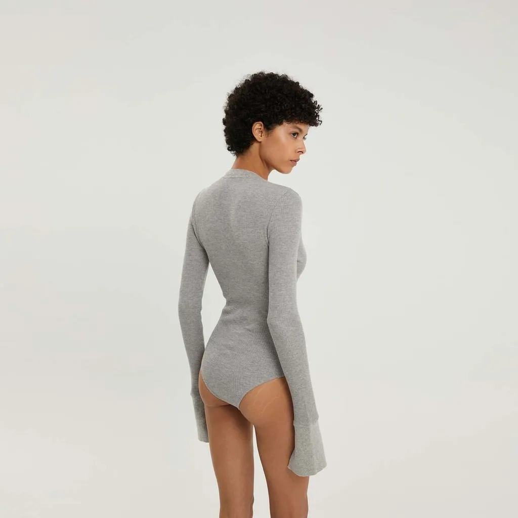 Long Sleeve V-Neck Bodysuit