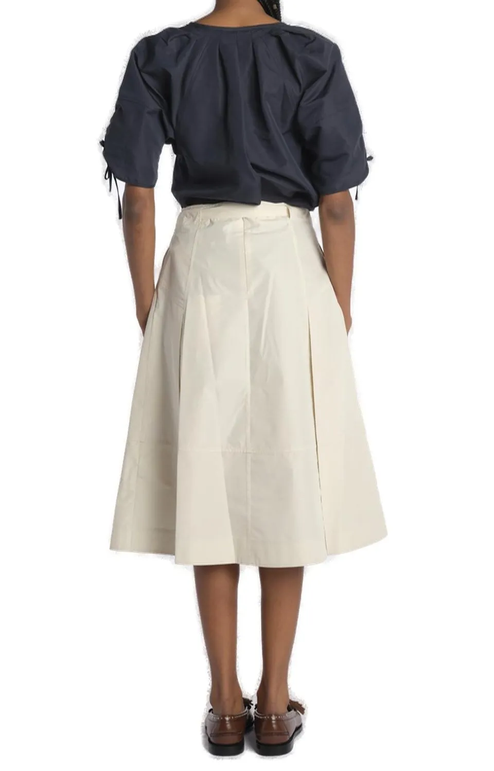 Pleated Midi Skirt