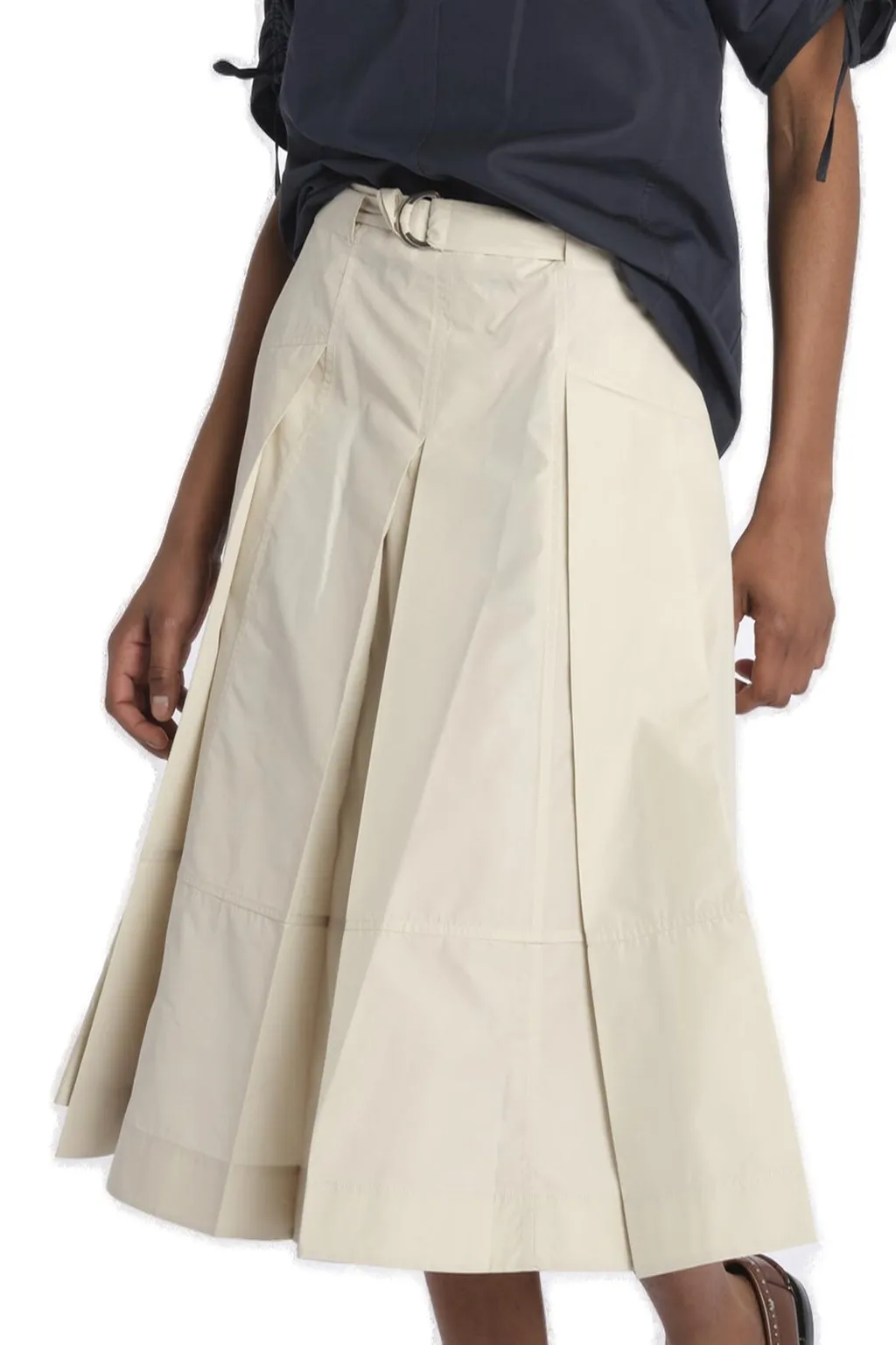 Pleated Midi Skirt