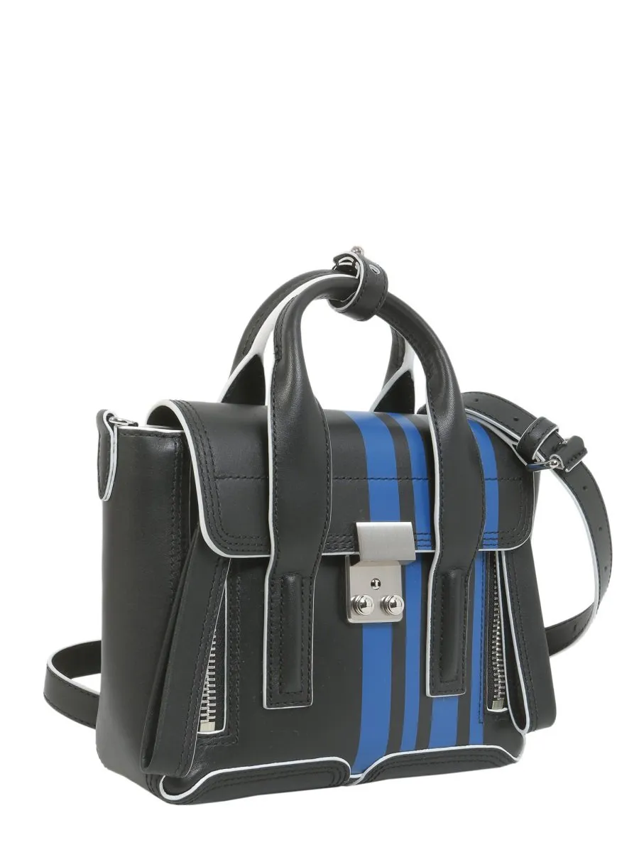 Satchel Bag With Stripes
