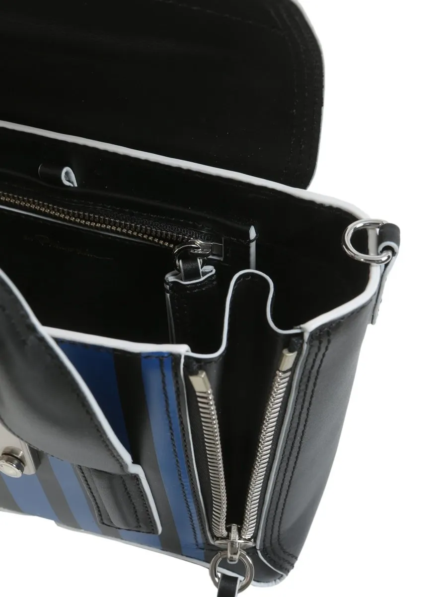 Satchel Bag With Stripes
