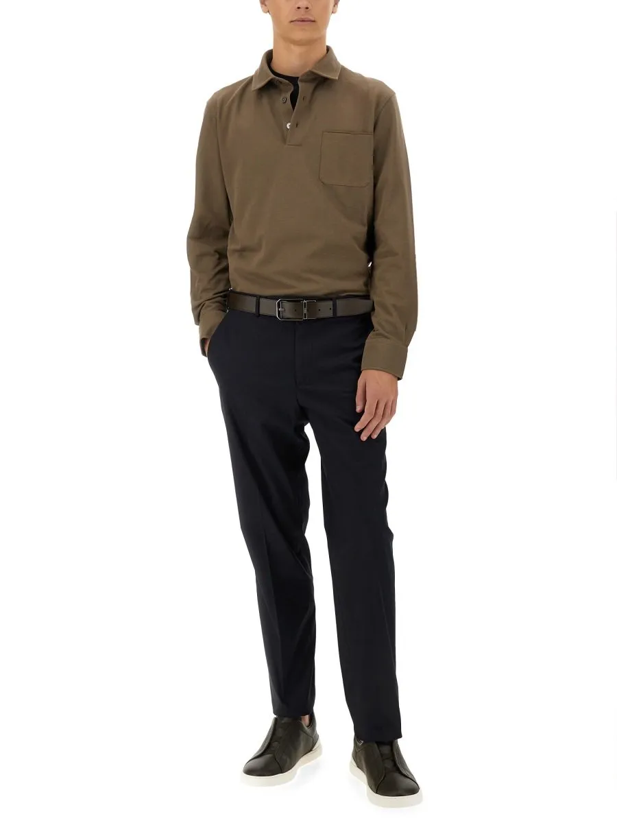 Long Sleeve Polo Shirt