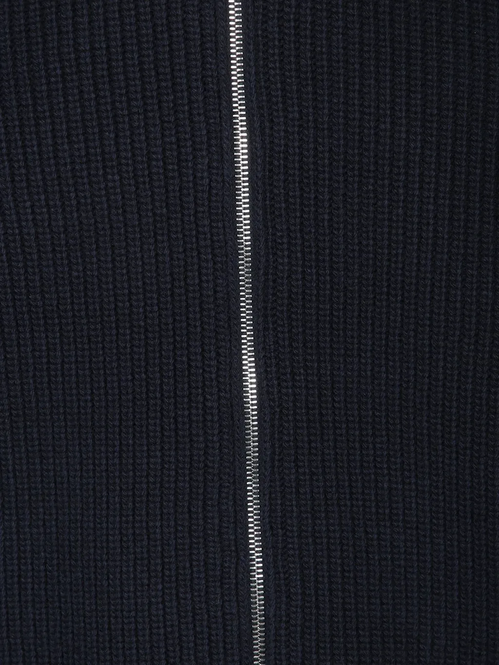 Ribbed Knit Bomber Jacket