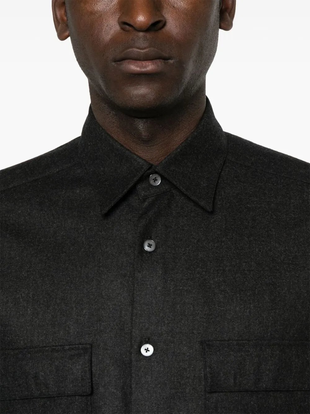 Button-Up Shirt With Two Chest Pockets