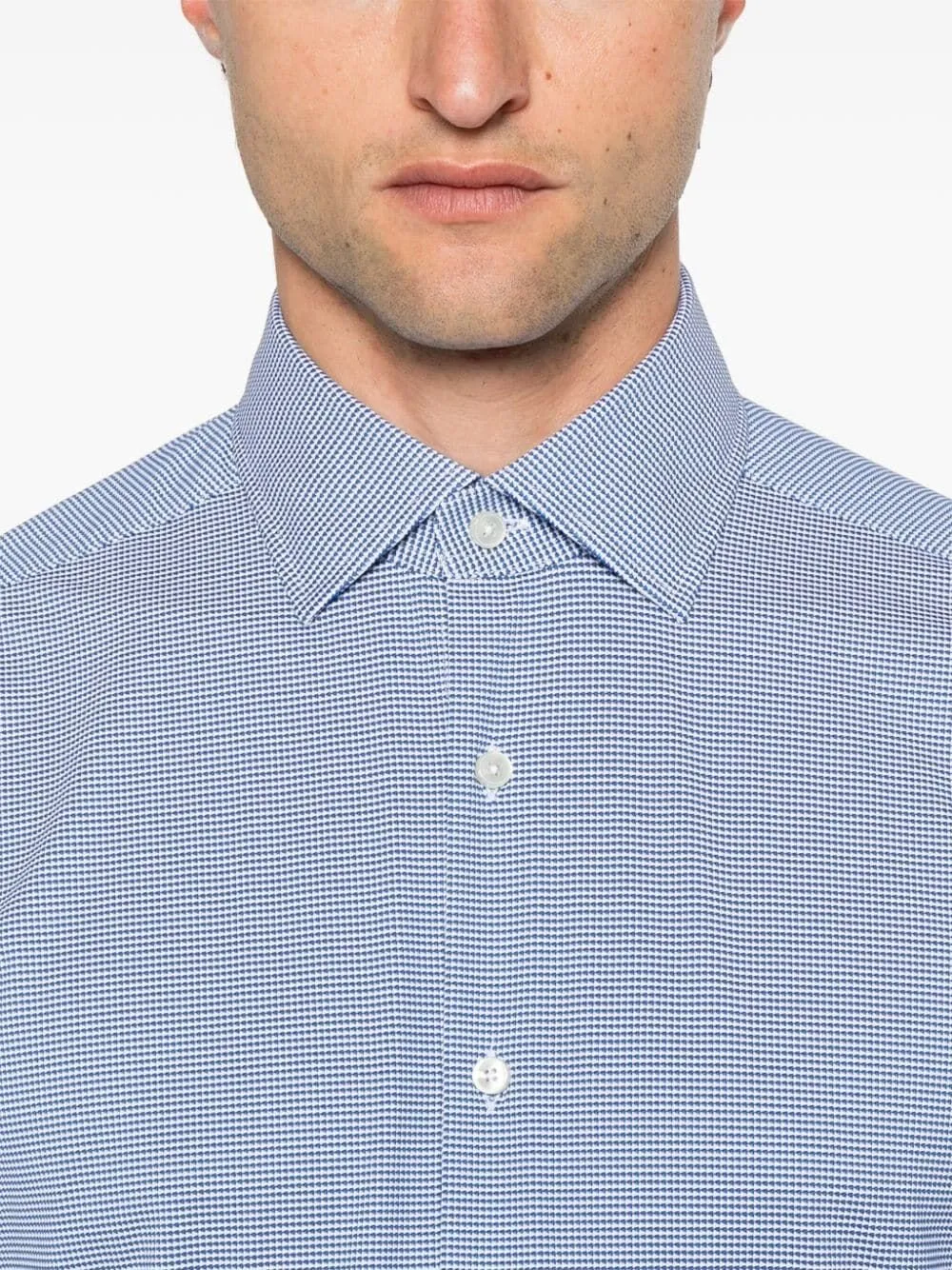 Micro-Patterned Dress Shirt