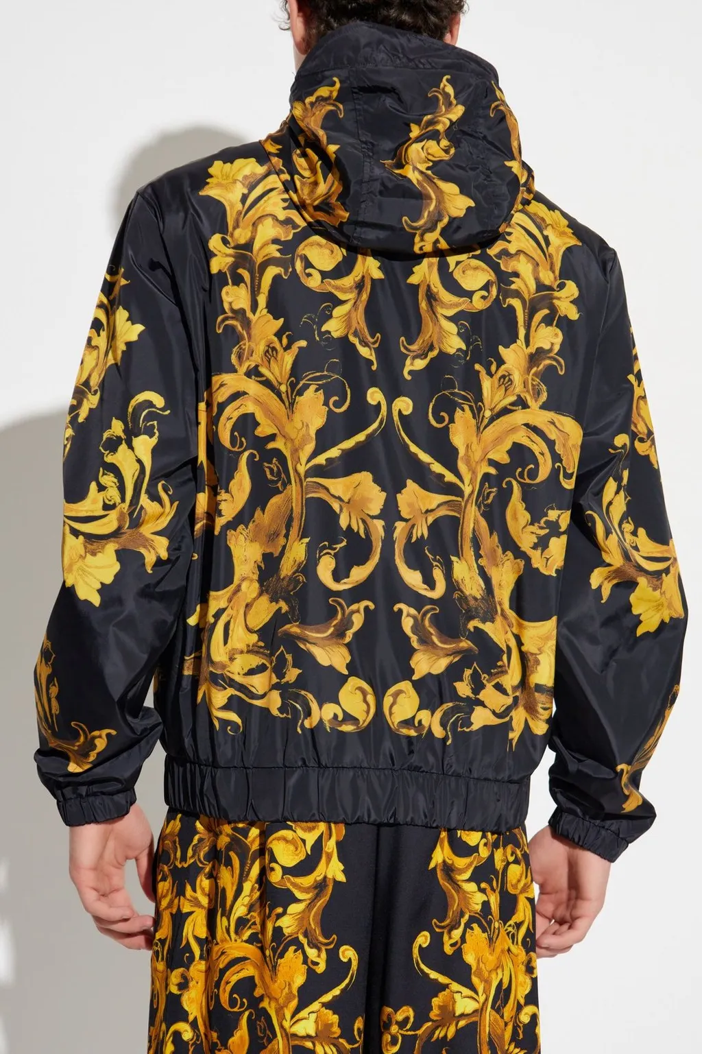 Baroque Print Hooded Jacket