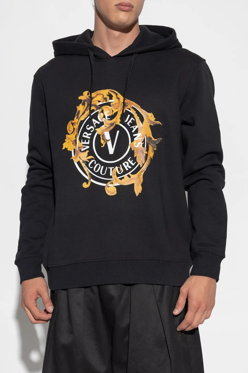 Hoodie With Baroque Print