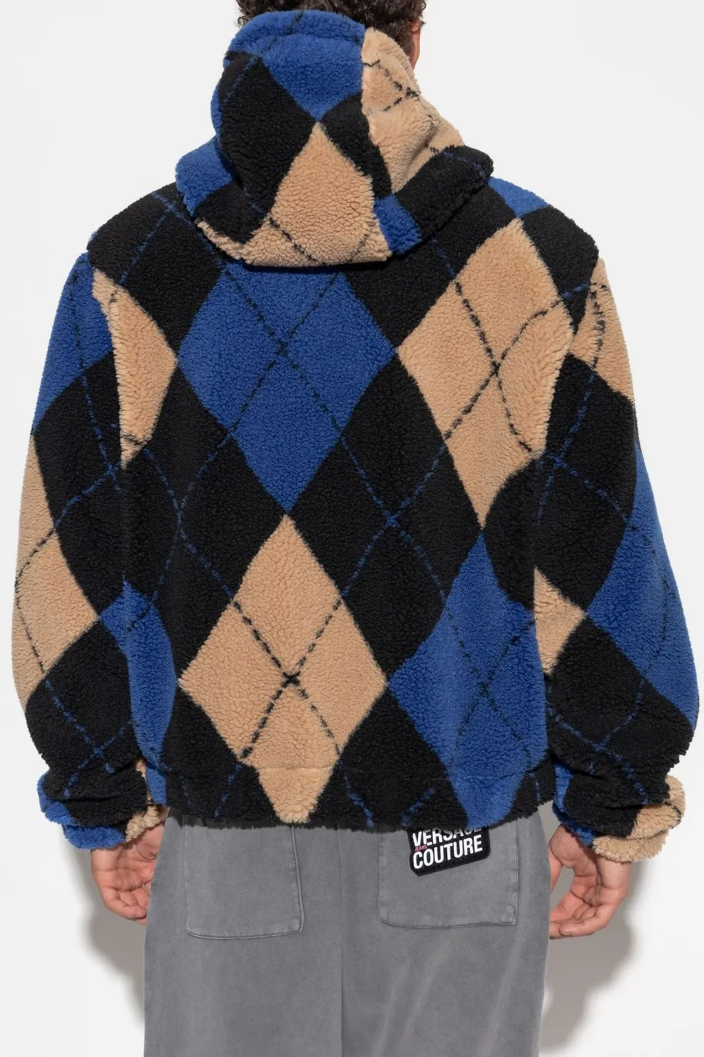 Argyle Fleece Hoodie