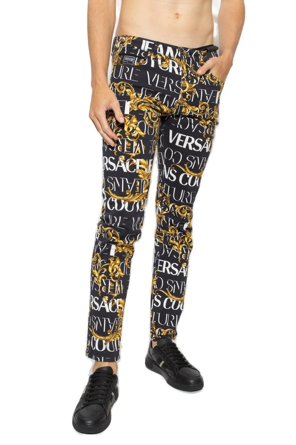 Logo Print Jeans