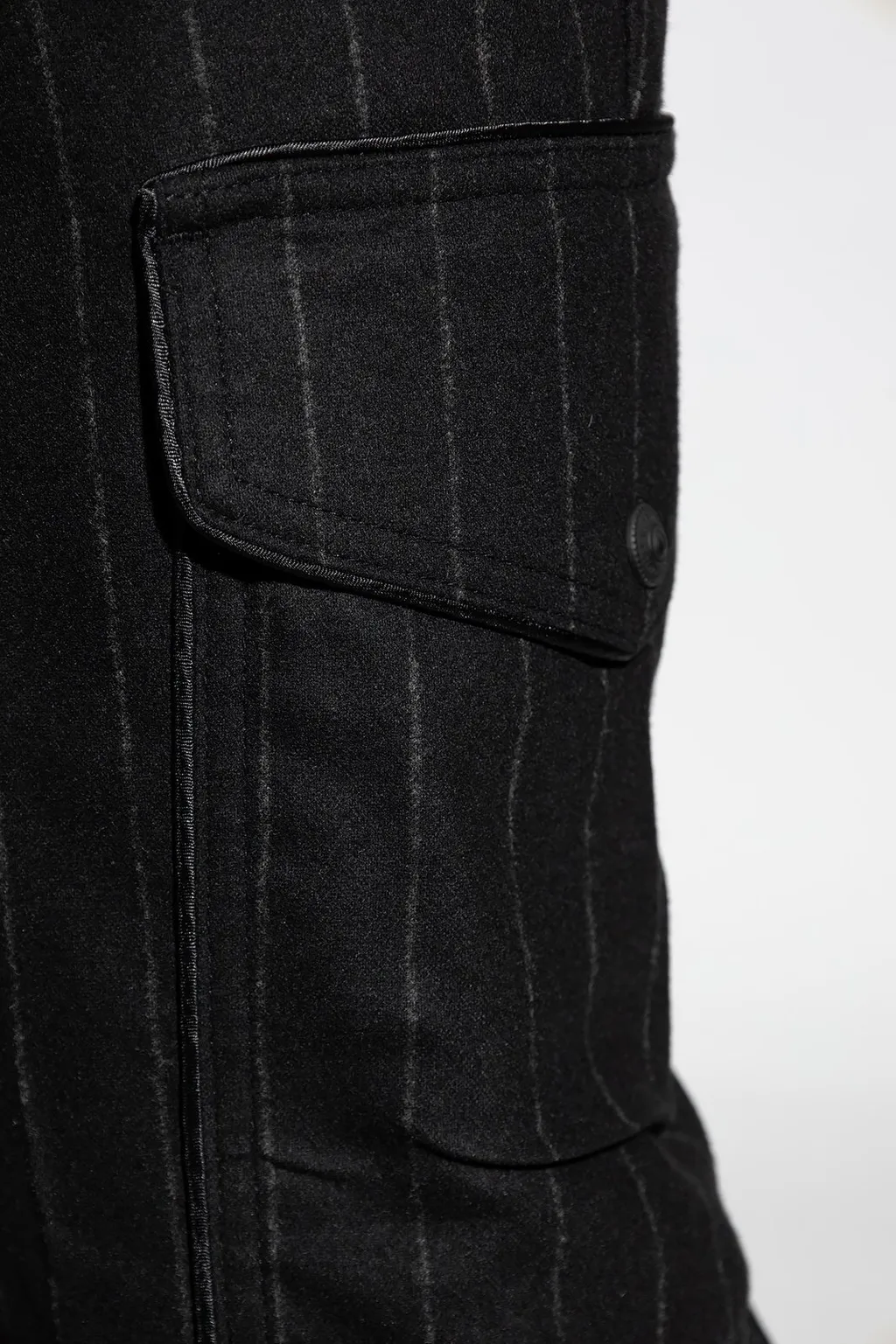 Pinstripe Cargo Trousers