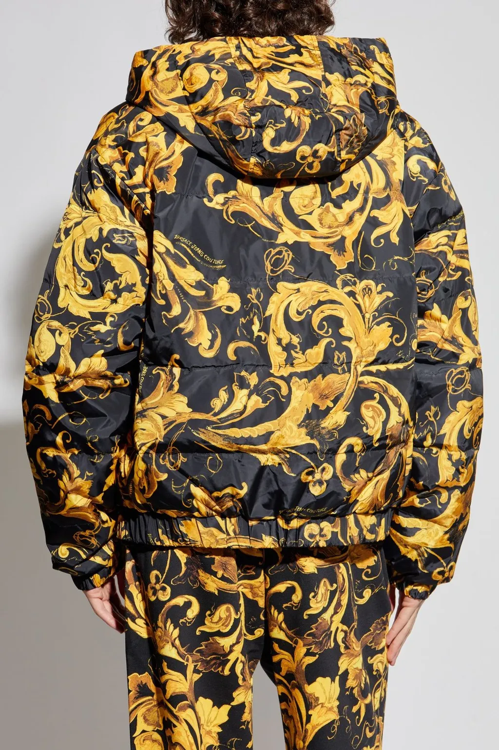 Reversible Barocco Print Puffer Jacket
