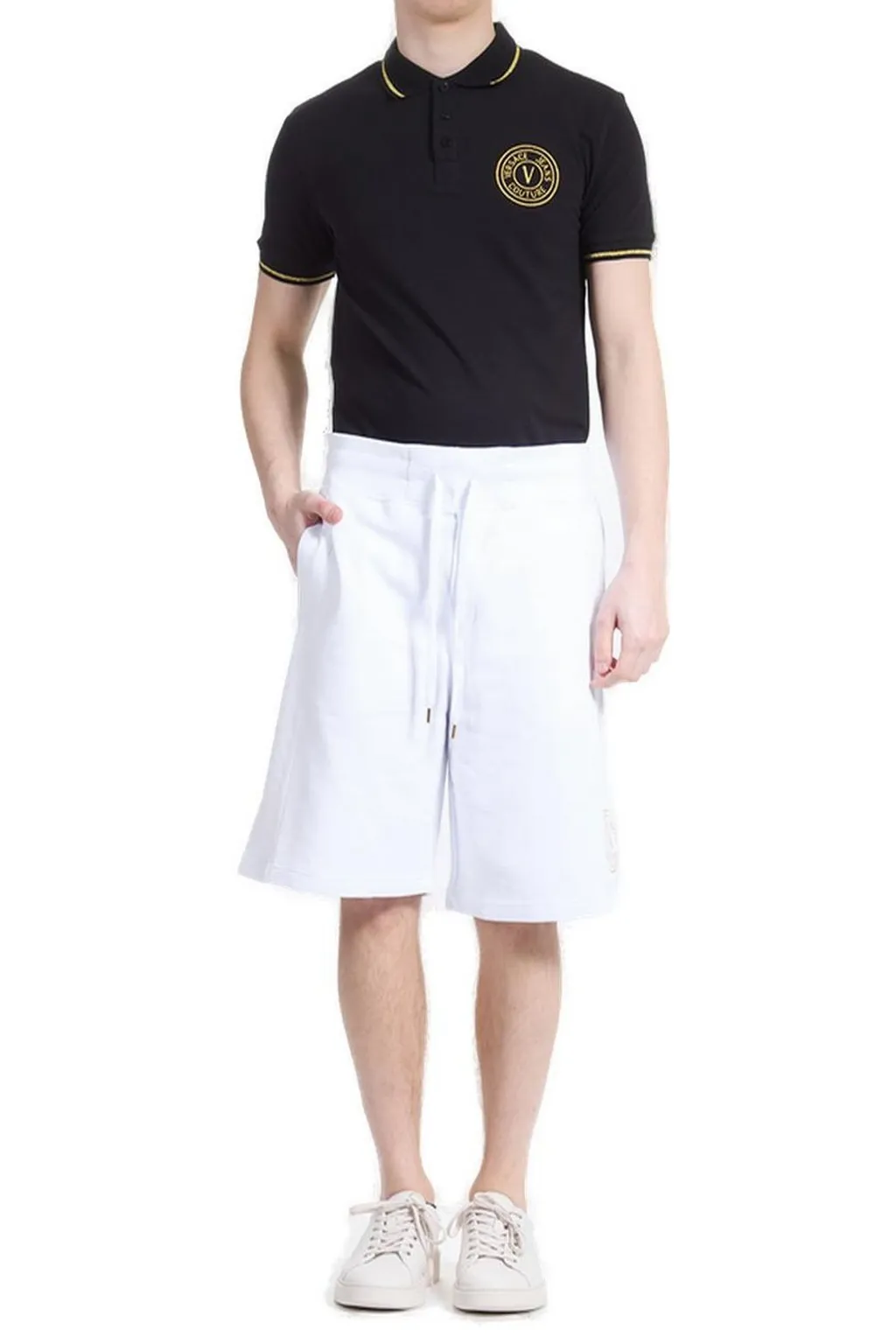 Logo Print Cotton Jersey Shorts