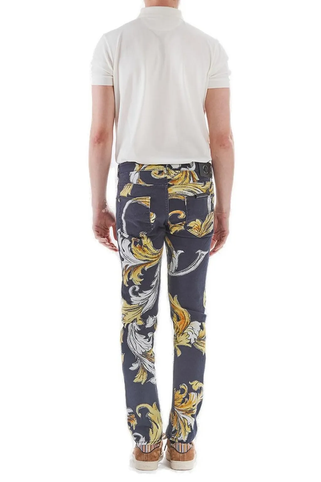 Baroque Print Jeans