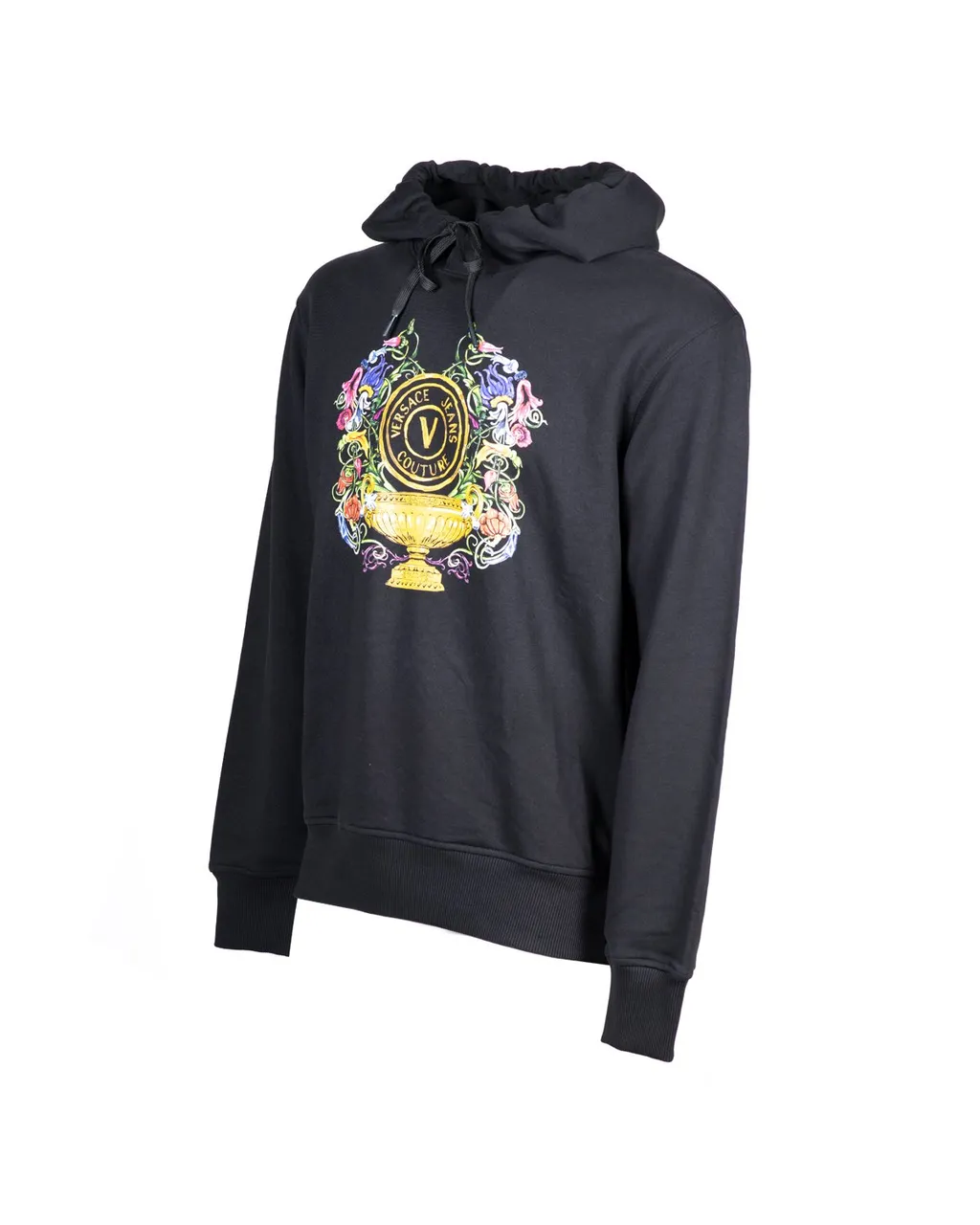 Hooded Sweatshirt With Baroque Print